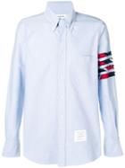 Thom Browne 4-bar Stripe Oxford Shirt - Blue