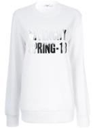 Givenchy Foiled Spring-18 Sweatshirt - White