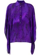 Just Cavalli Long-sleeved Blouse - Purple