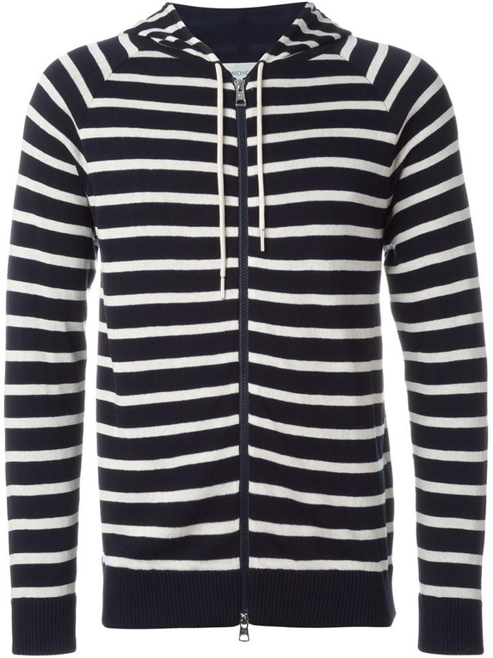 Moncler Striped Hooded Sweater