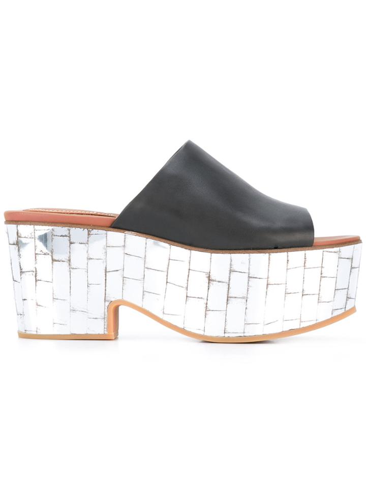 See By Chloé Mirrored Platform Mules - Black