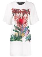 Philipp Plein Destroyed Short Dress - White