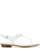 Michael Michael Kors Mk Plate Jelly Sandals - White