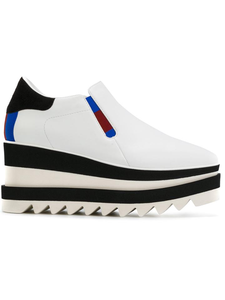Stella Mccartney Sneak-elyse Platform Shoes - White