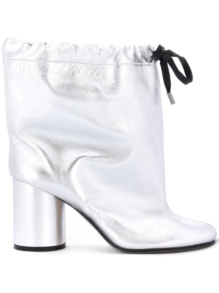 Maison Margiela Draw-string Metallic Boots