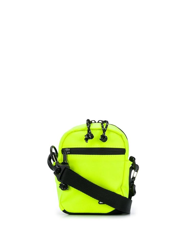 Msgm Logo Patch Crossbody Bag - Yellow