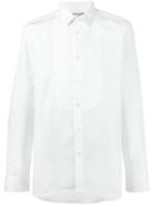 Saint Laurent Piqué Plastron Yves Collar Tuxedo Shirt - White