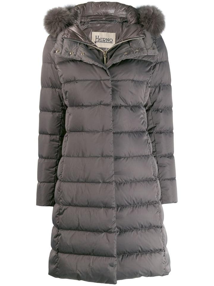 Herno Mid-length Puffer Jacket - Grey
