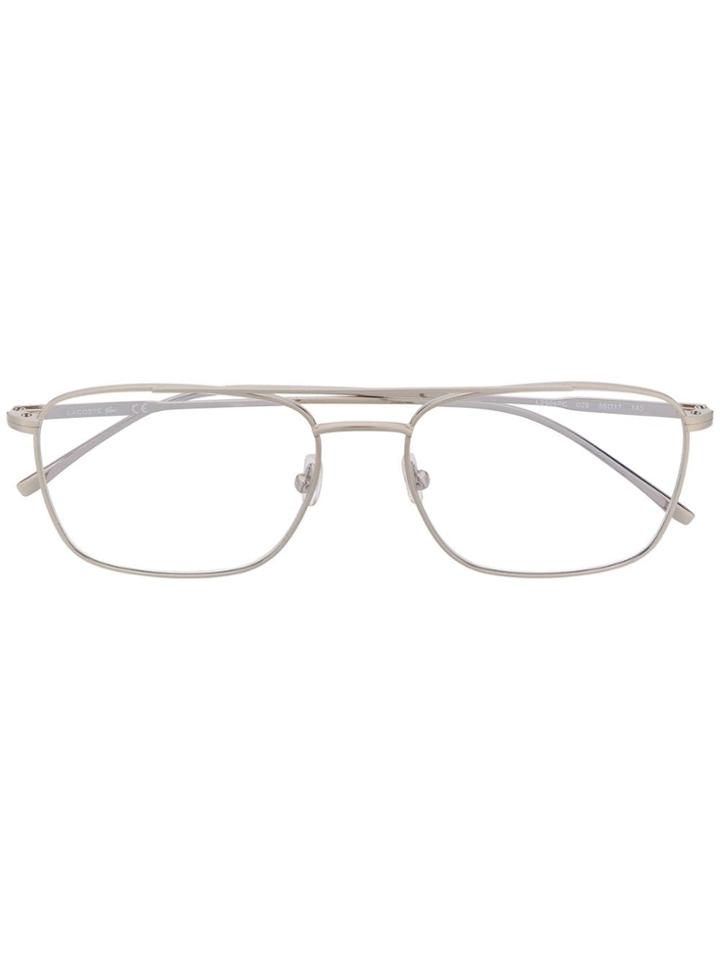 Lacoste Square Shaped Glasses - Silver