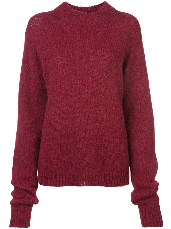 Tibi Cozette Crew Neck Jumper - Red
