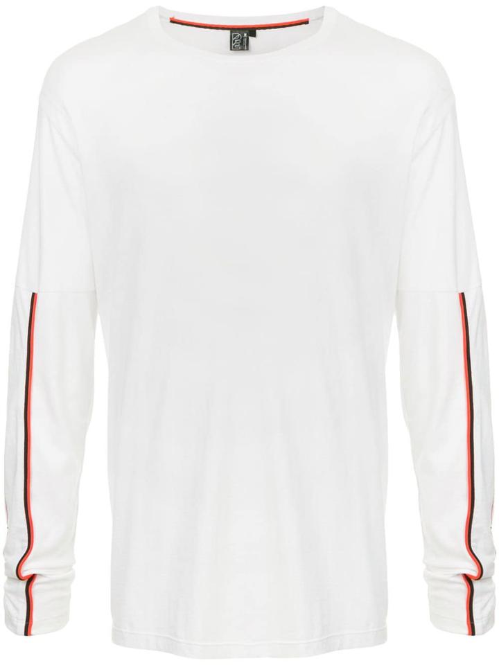 P.e Nation Crouch Start Ls Top - White