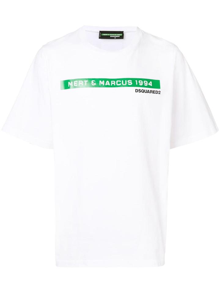 Dsquared2 Lettering Logo Print T-shirt - White