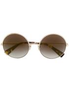Marc Jacobs Eyewear Braid Detail Round Sunglasses - Metallic