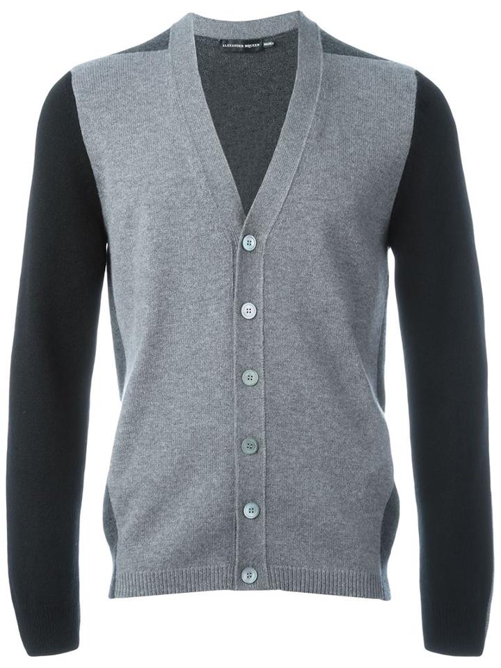Alexander Mcqueen Colour Block Cardigan