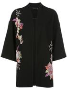 Natori Kimono Style Coat - Black