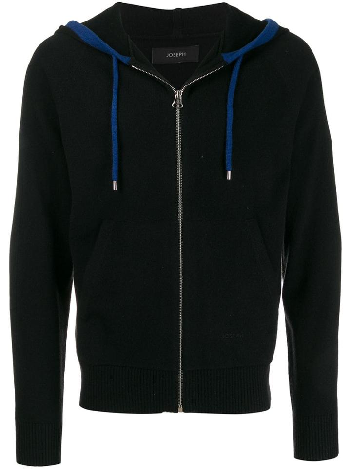 Joseph Cashmere Knit Hoodie - Black