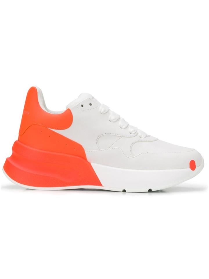 Alexander Mcqueen Runner Colour-block Sneakers - White