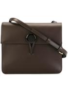 Marni Bandoleer Crossbody Bag, Women's, Brown, Calf Leather