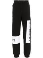 Givenchy Logo Embroidered Sweatpants - Black