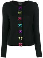 Boutique Moschino - Bow Embroidered Dress - Women - Wool - 46, Black, Wool