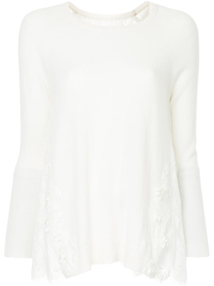 Onefifteen Lace Panel Top - White