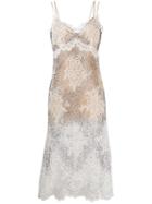 Ermanno Scervino Stud-embellished Lace Dress - White