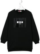 Msgm Kids Logo Print Sweatshirt, Girl's, Size: 12 Yrs, Black