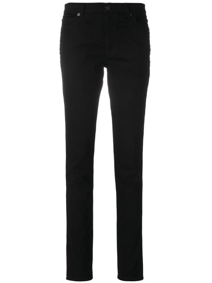 Valentino Classic Black Mid Rise Skinny Jeans