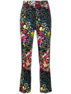 Etro Floral Print Cropped Trousers - Multicolour