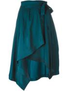Isabel Marant 'linn' Wrap Skirt, Women's, Size: 38, Green, Silk