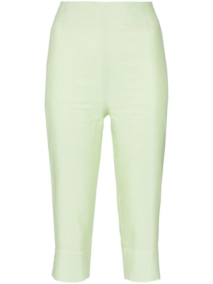 N Duo It's 90 Degrees Cotton Blend Pedal Pushers - Green