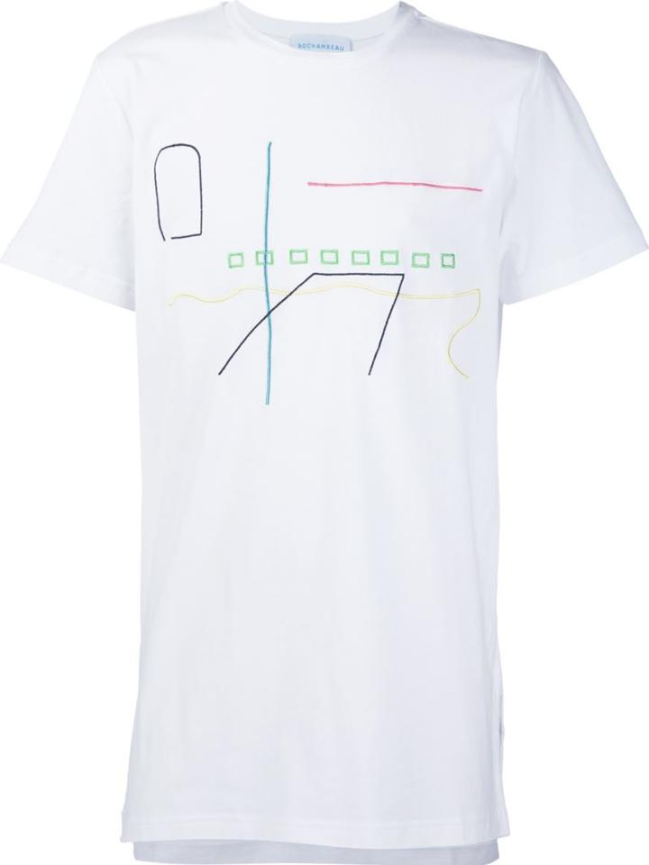 Rochambeau Abstract Embroidered T-shirt