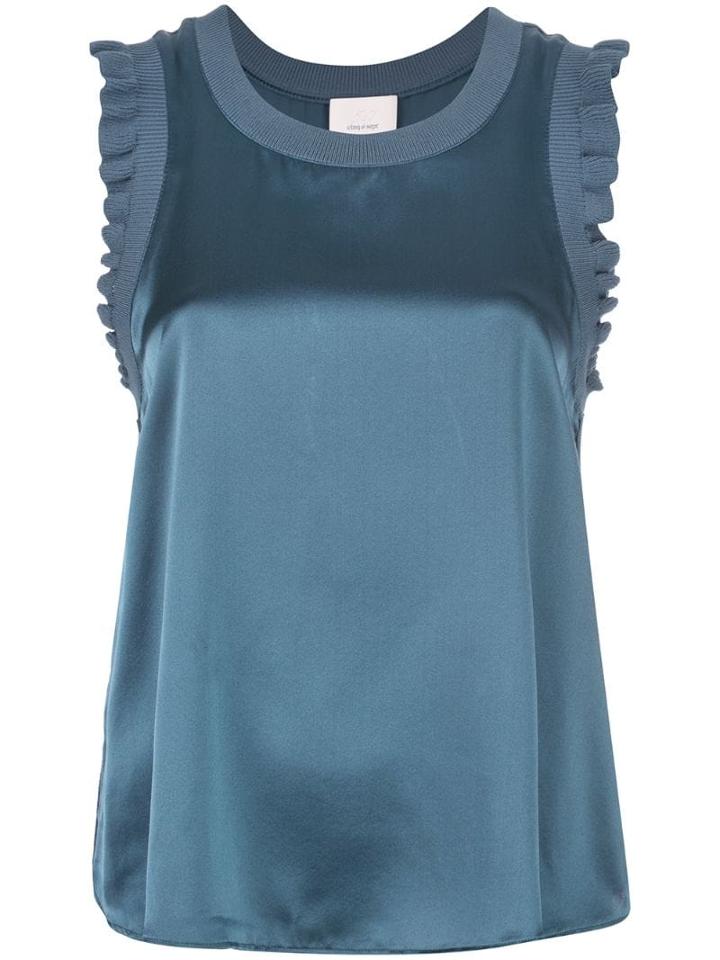 Cinq A Sept Sleeveless Flared Top - Grey