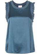 Cinq A Sept Sleeveless Flared Top - Grey