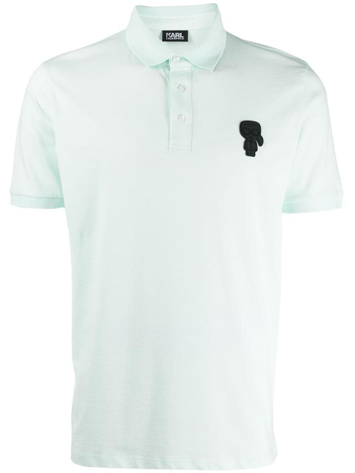 Karl Lagerfeld Logo Polo Shirt - Green