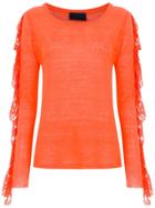 Andrea Bogosian Lace Detail Blouse - Yellow