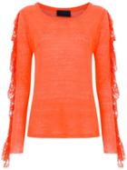 Andrea Bogosian Lace Detail Blouse - Yellow