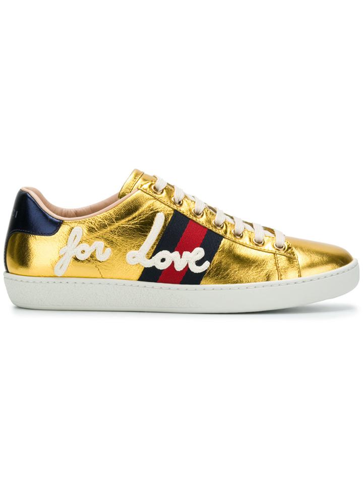 Gucci Ace Sneakers - Metallic