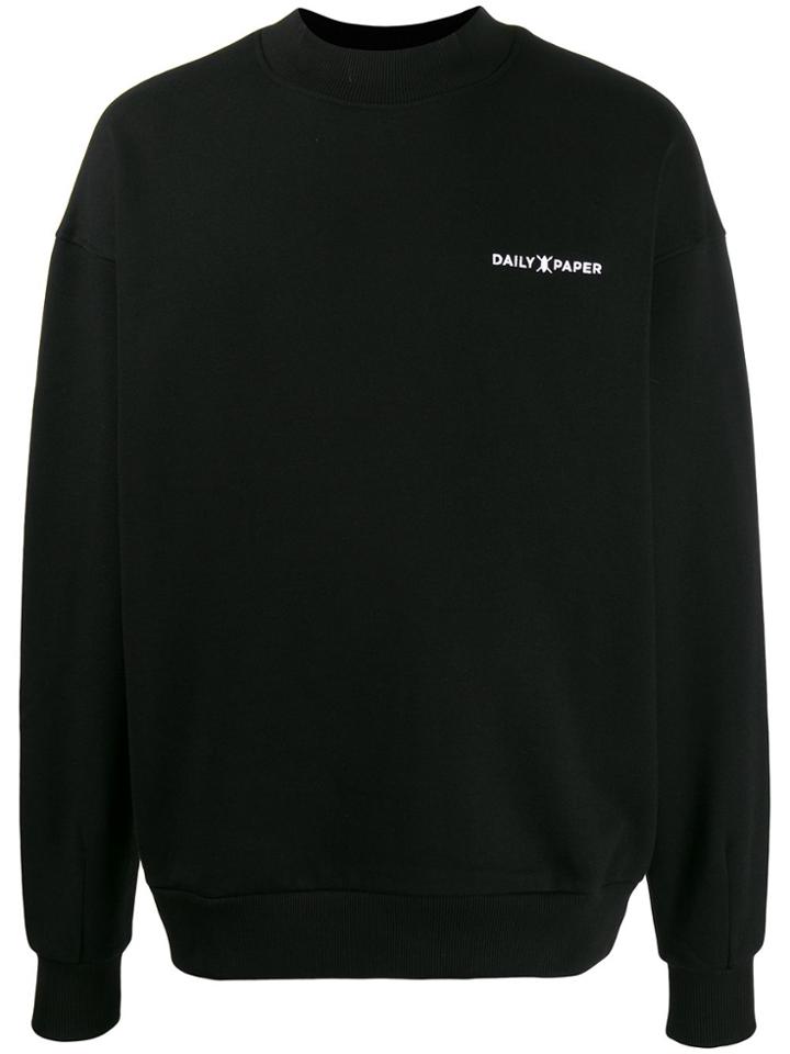 Daily Paper Embroidered Logo Sweatshirt - Black
