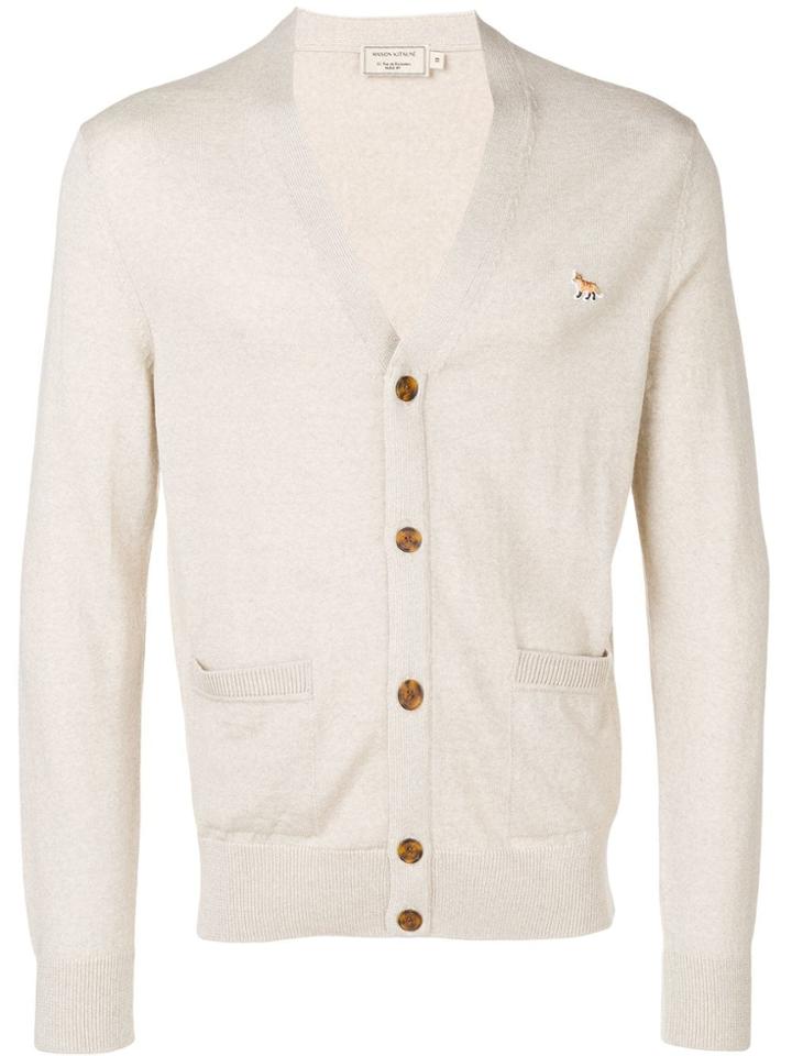 Maison Kitsuné V-neck Cardigan - Neutrals