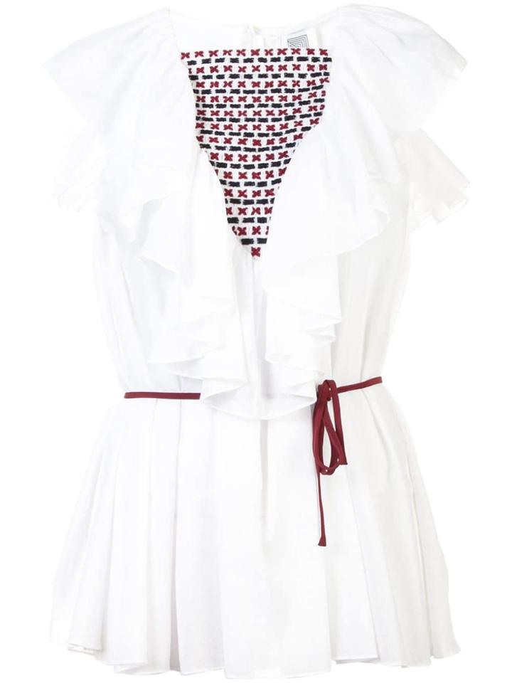 Rosie Assoulin Ruffled Collar Blouse - White