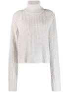 Simon Miller Ribbed Roll Neck Jumper - Grey