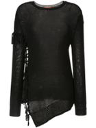Manning Cartell Asymmetric Fringed Jumper - Black