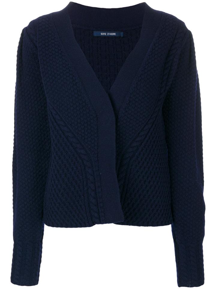 Sofie D'hoore Mix Knit Cardigan - Blue