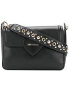 Love Moschino - Eyelet Embellished Shoulder Bag - Women - Leather - One Size, Black, Leather