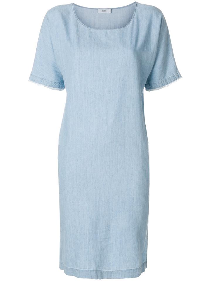 Closed Bleached Denim Shift Dress - Blue