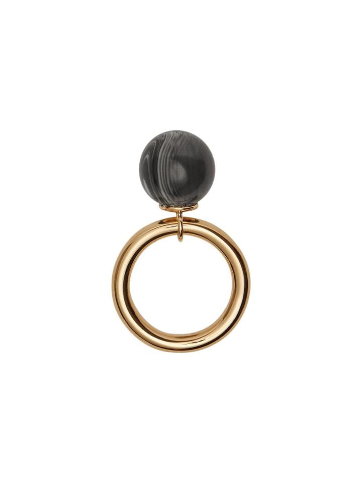 Burberry Marbled Resin Gold-plated Ring