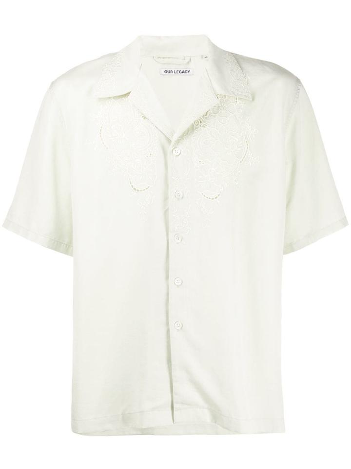 Our Legacy Embroidered Chest Shirt - Green