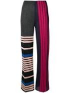 Circus Hotel Contrast Panel Trousers - Multicolour