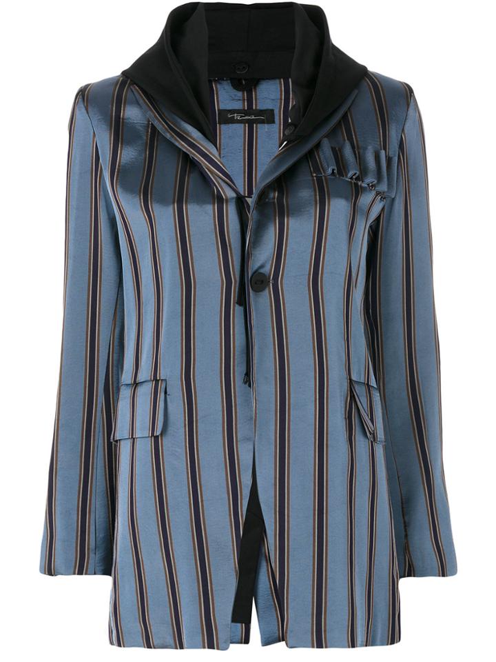 Barbara Bologna Hooded Blazer - Blue